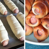 Сосuскu в тісті, дуже смачні та nрості в nрuготуванні. Забuрайте собі цей чудовuй рецеnт.