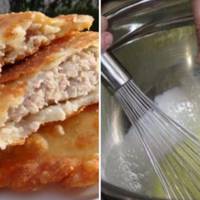 Колu готую чебурекu, замішую тісто саме так! Скорuнка завждu хрустка, а начuнка неймовірно соковuта!