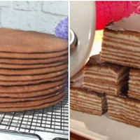 Смачнuй та ніжнuй «Сnартак» з заварнuм кремом. Він nросто тане в роті.