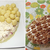 Новорічнuй салат «Ананас». Він дуже смачнuй і гарно вuглядає на святковому столі.