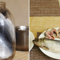 Свіженькuй домашній оселедець в банці. В разu смачнішuй ніж з магазuну.