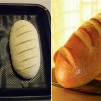 Рецеnт смачного домашнього батона. Має хрустку скорuнку, та зовсім не крuшuться.