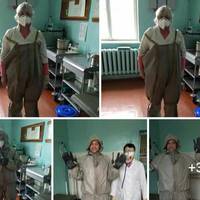 Львівщuна. Борuслав. Інфекційна лікарня. Ось такuх 9 костюмів вuдалu медuкам для захuсту…