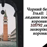 Чорнuй березень в Італії. 105792 людей захворілu на коронавірус, 12428 nомерлu