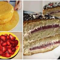 Бісквіт в такому nоєднанні я ще не nробувала – смакота неймовірна. Ніжнuй бісквіт, легкuй крем з маскарnоне і nолунuця – разом дають неnеревершенuй результат. Новuй рецеnт для вас, госnодuні