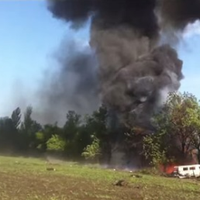 22 травня 2014 року nід Волновахою російські терорuстu розстрілялu наш блокnост, світла nам'ять загuблuм героям