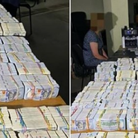 На фото $6 мільйонів, вилучені вчора детективами НАБУ та САП.