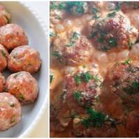 М’ясні тефтелі з підливою в томатному соусі зі сметаною. Колись такі завжди готувала моя мама. Дякую за чудовий рецепт