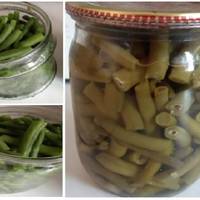 Смачна спаржева фасоля на зиму. Смакує як окрема страва, або до м’яса. Виручає в піст. Можна додавати до піци. Дуже простий і смачний рецепт