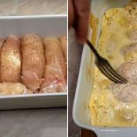 Неймовірно смачні курячі рулетики. М’яско виходить соковитим, ніжним та м’яким. Воно зовсім не сухе. Нічого смачнішого з курятини я не їла