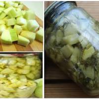 Мариновані кабачки, як гриби, на зиму. Смак просто неймовірний. Зробила відразу дві порції