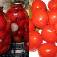 Мариновані помідори, які я консервую вже багато років. Вони виходять твердими, не лопають, а залишаються ціленькими. Цього року готуватиму декілька порцій, адже лише їх і їмо