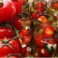 Солодкі помідори за неймовірно простим рецептом. А маринад настільки смачний, що його можна пити