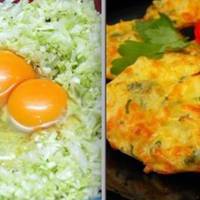 Соковиті і дивовижно смачні капустяні оладки на кефірі. Ситний сніданок для всієї родини