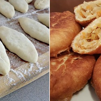 Смачні пиріжки з капустою. Виходять пухкі та ніжні, завдяки правильному тісту