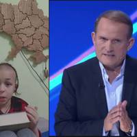 6-річний українець не витримав і на пряму звернувся до Медведчука. Той аж побілів від почутого. Відео