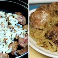 Ніжна та соковита печінка з цибулею всього за пару хвилин.