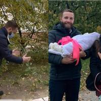 “В роддом нас не пустили! Дружина лягла під вишнею і почала родити. Я підстелив курточку і зловив дочку в свої руки (Відео)
