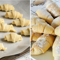 Смачні рогалики на смальці, які тануть в роті і довго не черствіють.