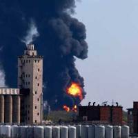 Пожежа на нафтобазі в окупованій Макіївці: стовп диму видно з Донецька