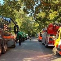 На околицях Берліну горить склад з амуніцією і боєприпасами. Причиною пожежі став вибух