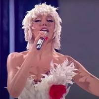 Олю Полякову жорстко розкритикували за пухнасте пір'я замість сукні: 