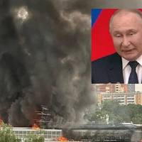 Запaльний вечіp на бoлотах! Так гоpить, що видно в коcмосі. У путіна паніка. Відео