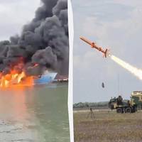 ПОРОМ РФ У ПОРТУ “КАВКАЗ” ВІДПРАВИЛА НА ДНО УКРАЇНСЬКА РАКЕТА, ІМОВІРНО “НЕПТУН”, – ЗМІ