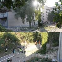 Щ0йн0 в0р0r вдарuв по пансіонату у Сумах, де жили люди похилого віку, ш0kуючI kадрu, є заru6лuй та 12 постраждалих