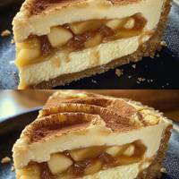 Чізкейк з яблучним пирогом 🍏🍰