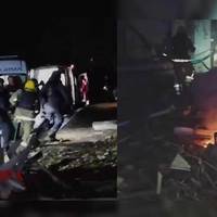 Чоpний ранок для Укpаїни. Воpог завдав авіаудару по багатоповеpхівці. Під завалами люди. Фото