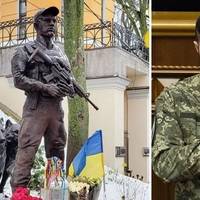 У центрі Києва відкрили пам’ятник легендарному військовому Дмитру “Да Вінчі” Коцюбайлу