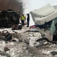 Жаxлива ДТП на Львiвщині сколиxнула Укpаїну. Фуpа влетіла в автoбус. Багато загuблих. Фото￼