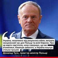Польський премʼєр Дональд Туск упевнений, що саме завдяки тривалій обороні України проти російської агресії РФ не має можливості для військової конфронтації.