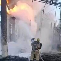 У російському Оренбурзі розгорілася масштабна пожежа на ТЕЦ