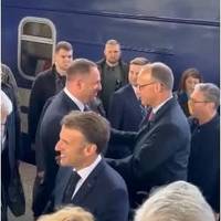 До Києва прибули Мерц, Макрон, Стармер та Туск. ВIДЕО