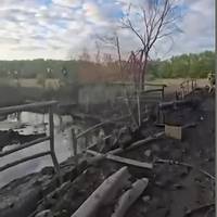 Окупанти зняли на відео потужний приліт по мосту на Курщині