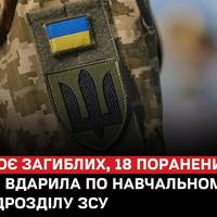 Російські війська завдали ракетного удару по одному з навчальних підрозділів Сухопутних військ ЗСУ.