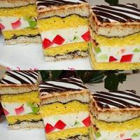 Дуже гарний, яскравий і смачний пляцок з кремом-желе за рецептом української господині: