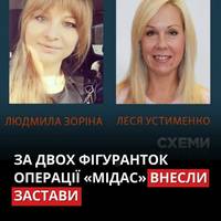 На рахунок ВАКС надійшли 25 млн грн за Лесю Устименко та 12 млн грн за Людмилу Зоріну.
