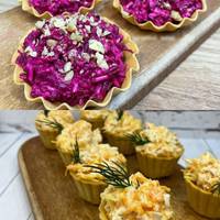 Ці смачні і прості закуски подаю до будь-якого святкового столу: тарталетки з начинкою (бюджетні варіанти)