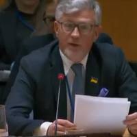 Поcтпред Укpаїни в ООН Андpій Мeльник жоpcтко вiдповів роcіянам на заciданні Рaдбезу