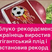 Яблуко-рекордсмен: українець виростив гігантський плід і встановив рекорд