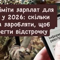 Нові ліміти зарплат для броні у 2026: скільки треба заробляти, щоб зберегти відстрочку