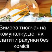 «Зимова тисяча» на комуналку: де і як оплатити рахунки без комісії