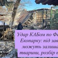 Удар КАБом по Фельдман Екопарку: під завалами можуть залишатися тварини, розбір триває