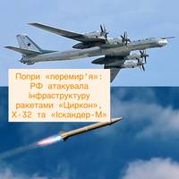 Попри «перемир’я»: РФ атакувала інфраструктуру ракетами «Циркон», Х-32 та «Іскандер-М»