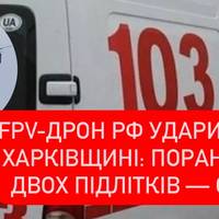 Удар з повітря: на Харківщині FPV-дрон рф травмував двох підлітків