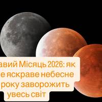Перша велика астрономічна подія 2026: Кривавий Місяць засяє червоним 3 березня