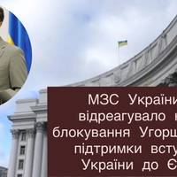 МЗС України відреагувало на блокування Угорщиною підтримки вступу України до ЄС